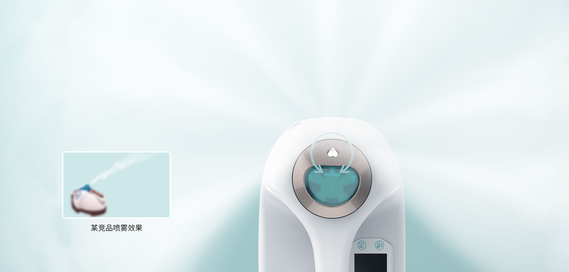 创新性的270°旋转喷雾